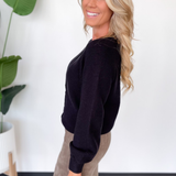 Chandler Black Knit Sweater