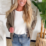 Alanna Hooded Leather Jacket