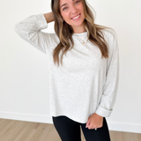 Light Grey Long Sleeve Top