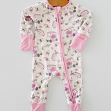 Caddie Crew Pink Romper