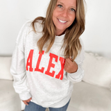 Grey Alex Mock Neck Sweatshirt