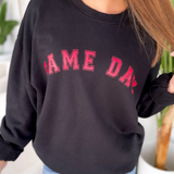 Game Day Black Crewneck