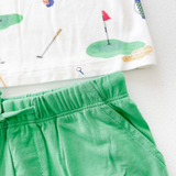 Golf Polo Shirt & Shorts Set