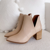 Taupe Pointed Toe Boots