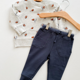 Football Grey Sweatshirt and Blue Jogger Set