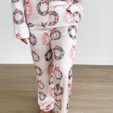 Christmas Wreath Satin PJ Set