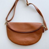 Large Italian Leather Waist Bag