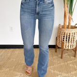 Macy High Rise Flare Just Black Denim Jeans
