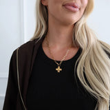 Paperclip Cross Necklace