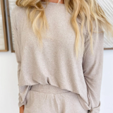 Two Tone Soft Knit Lounge Top (3 Colors)