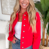 Red Judy Blue Denim Jacket