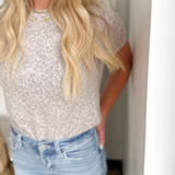 Lightweight Leopard Short Sleeve Top