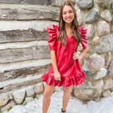 Valentina Red Mini Dress