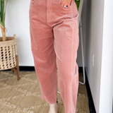 Rose Corduroy Wide Leg Pants