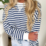 Striped Relaxed Pullover (2 Colors)