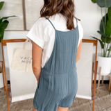 Hannah Blue Romper