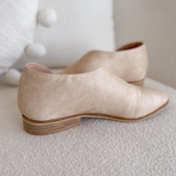 Beige Pointed Toe Flats