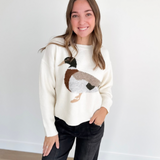 Cream - Duck Knit Sweater