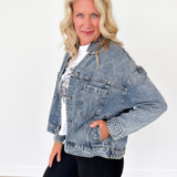 Relaxed Vintage Medium Wash Denim Jacket