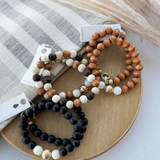 Wood Beaded Bracelet Set