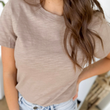 Basic Solid Short Sleeve Tee