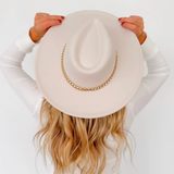 Chain Band Fedora Hat