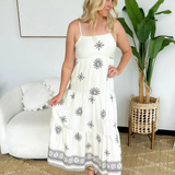 Ivory Tiered Maxi Dress
