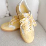 Lemon/Cream Contrast Lifestyle Sneakers