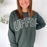 Uffda Green Crewneck Sweatshirt