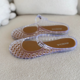 Clear Slip On Jelly Flats