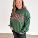 Plaid Merry Green Sweatshirt