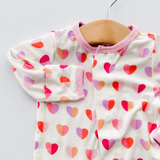 Pink Hearts Magnetic Me Footie