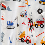 Construction 2 Way Zip Footie