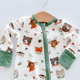 Woodland Animal Faces Romper