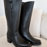 Black Duston Mid-Calf Boots
