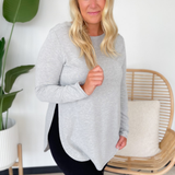 Margo Long Sleeve Grey Top