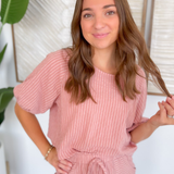 Blakely Striped Cropped Top