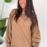 Hunter Olive Relaxed Pullover