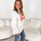 Grey Alex Mock Neck Sweatshirt