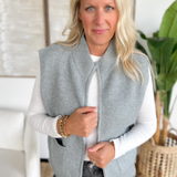 Jade Mock Neck Sweater Vest