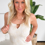 Floral Jacquard Fauxchet Dress