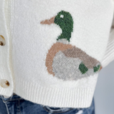 Button Down Duck Sweater