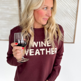 Wine Weather Knit Sweater