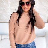 Holly Ribbed Mock Neck Sweater