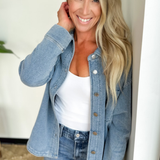 Relaxed Oversized Denim Shacket