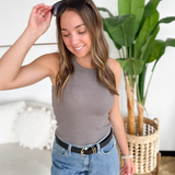 Classic Grey Thermal Tank Top