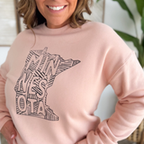 Peach Minnesota Crewneck