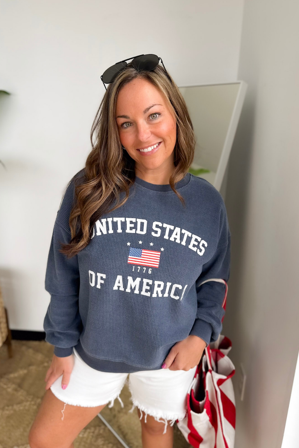 USA 1776 Ribbed Pullover