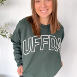 Uffda Green Crewneck Sweatshirt