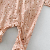 Carrie Floral Pink Footie